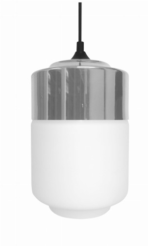 MASALA 17 LAMPA WISZĄCA 1X60W E27 BIAŁY Z CHROMOWANĄ NAKŁADKĄ | Candellux 31-40541