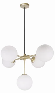 MATI LAMPA WISZĄCA 5X28W G9 MOSIĄDZ | Candellux 35-73778