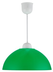 MIKA LAMPA WISZĄCA PLASTIK E27 1X60W ZIELONY PROMOCJA | Candellux 31-18635