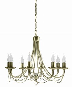 MUZA LAMPA WISZĄCA 8X40W E14 PATYNA | Candellux 38-69187
