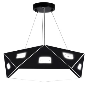 NEMEZIS LAMPA WISZĄCA PIĘCIOKATNY 42 3X40W G9  Z ŻARÓWKĄ CZARNY | Candellux 31-59130
