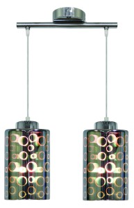 NOCTURNO LAMPA WISZĄCA 2X40W E27 CHROM | Candellux 32-57693