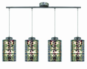 NOCTURNO LAMPA WISZĄCA 4X40W E27 CHROM | Candellux 34-57723
