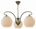 ORBIT LAMPA WISZĄCA 3X60W E27 PATYNOWA MIEDŹ | Candellux 33-69351