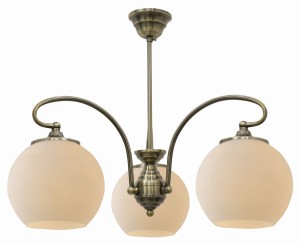 ORBIT LAMPA WISZĄCA 3X60W E27 PATYNOWA MIEDŹ | Candellux 33-69351