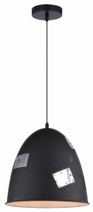 PATCH LAMPA WISZĄCA 29 1X60W E27 CZARNY + CHROMOWANY DEKOR | Candellux 31-43184