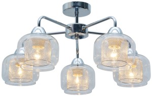 RAY LAMPA SUFITOWA 5X40W E14 CHROM | Candellux 35-67104