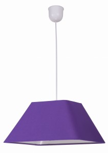 ROBIN LAMPA WISZĄCA 35 1X60W E27 FIOLETOWY  PROMO (ABAŻUR 77-01818+LINKA 85-89369) | Candellux 31-03294