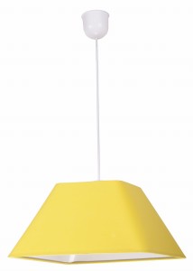 ROBIN LAMPA WISZĄCA 35 1X60W E27 ŻÓŁTY  PROMO (ABAŻUR 77-01771+LINKA 85-89369) | Candellux 31-03270