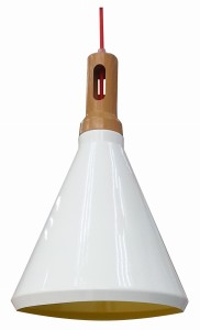 ROBINSON LAMPA WISZĄCA 26 1X60W E27 BIAŁY / WNĘTRZE ŻÓŁTE | Candellux 31-37695
