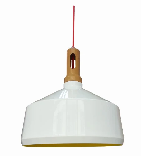 ROBINSON LAMPA WISZĄCA 36 1X60W E27 BIAŁY / WNĘTRZE ŻÓŁTE | Candellux 31-37688