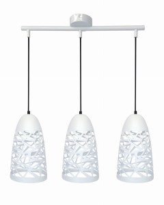 SABRIN LAMPA WISZĄCA  3X60W E27 BIAŁY | Candellux 33-54876