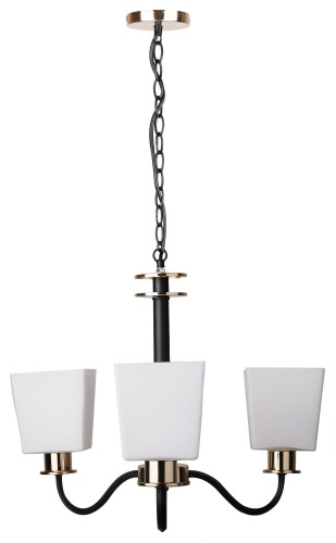 SCHUBERT LAMPA WISZĄCA 3X40W E27 CZARNY | Candellux 33-74232