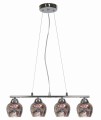 SIRIUS LAMPA WISZĄCA 4X60W E27 CHROM 3D | Candellux 34-59628
