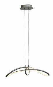 SLASH LAMPA WISZĄCA 38W LED 4000K SREBRNY | Candellux 31-69887