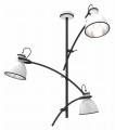 ZUMBA LAMPA WISZĄCA 3X60W E27 BIAŁY+CZARNY | Candellux 33-72061