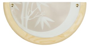 BAMBOO LAMPA SUFITOWA PLAFON 0,5 DREWNO STANDARD 1X60 W E27 SOSNA | Candellux 11-06639