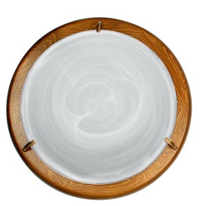 DUNA LAMPA SUFITOWA PLAFON30 DĄB ALABASTER1X60W | Candellux 13-64069