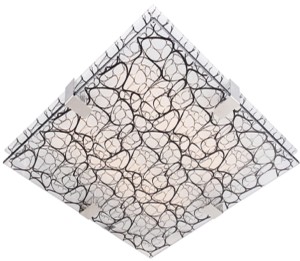 FIERA LAMPA SUFITOWA PLAFON 40X40 3X50W E27 KWADRAT | Candellux 10-30382