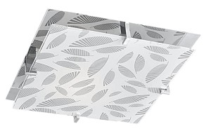 FIKUS LAMPA SUFITOWA PLAFON 30X30 1X60W E27 CHROM | Candellux 10-12814