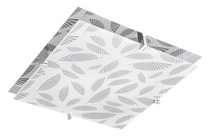 FIKUS LAMPA SUFITOWA PLAFON 36X36 2X60W E27 CHROM | Candellux 10-12821