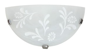 ITAKA LAMPA SUFITOWA PLAFON 1/2  1X60W E27 BIAŁY | Candellux 11-04577