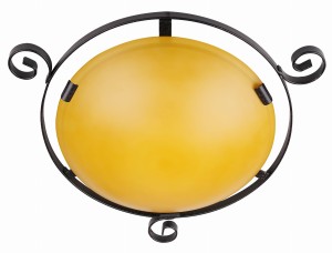 LAMPA 119 TRADYCJA - PLAFON 2X60W E2 BRĄZOWY | Candellux 6130021-24