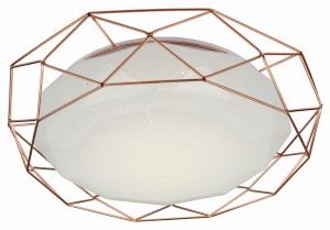 LAMPA PLAFON SVEN 43 24W LED 4000K ZŁOTY | Candellux 98-73174