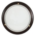 LAMPA SUFITOWA PLAFON 30 DREWNO STANDARD 1X60W E27 WENGE | Candellux 13-71104