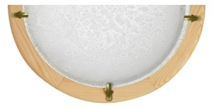 LAMPA SUFITOWA PLAFON1/2  30 DITREVI  1X60W BIAŁY DREWNO | Candellux 11-94585