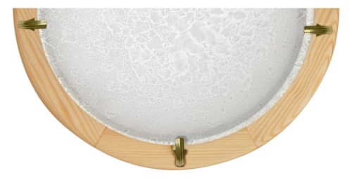 LAMPA SUFITOWA PLAFON1/2  30 DITREVI  1X60W BIAŁY DREWNO | Candellux 11-94585