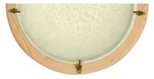 LAMPA SUFITOWA PLAFON1/2 30 DITREVI  1X60W BEŻ DREWNO | Candellux 11-93601