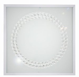 LUX LAMPA SUFITOWA PLAFON 29X29 16W LED 6500K BIAŁY DUŻY RING | Candellux 10-60648
