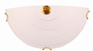 MILA LAMPA SUFITOWA PLAFON 1X60W E27 ZŁOTY 1/2 | Candellux 11-38947
