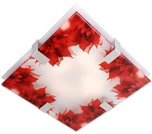 RAPSODY LAMPA SUFITOWA PLAFON 31X31 2X60W E27 KWADRAT | Candellux 10-30306