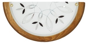 RUSTICA LAMPA SUFITOWA PLAFON 0,5 DREWNO STANDARD 1X60 W E27 DĄB | Candellux 11-06608