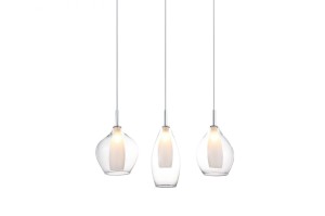 Lampa wisząca AMBER MILANO 3 AZ3075 Transparentna Azzardo
