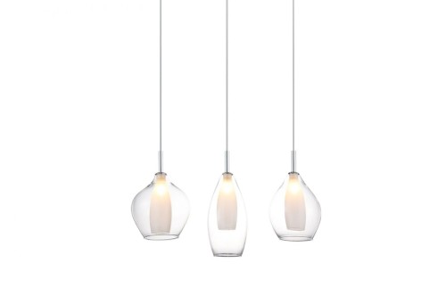 Lampa wisząca AMBER MILANO 3 AZ3075 Transparentna Azzardo