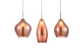 Lampa wisząca AMBER MILANO 3 AZ3078 Miedziana Azzardo