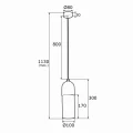 BURGOS lampa wisząca E27 IP20 | 4211 Argon