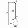 SAGUNTO lampa wisząca E27 IP20 | 4357 Argon