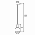 SINES lampa wisząca E27 IP20 | 4215 Argon