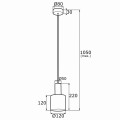 SINES lampa wisząca E27 IP20 | 4218 Argon
