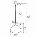 TRINI lampa wisząca M E27 IP20 | 4316 Argon