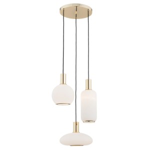 SAGUNTO lampa wisząca na okrągłej podsufitce E27 IP20 | 1489 Argon