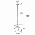 TRINI lampa wisząca S E27 IP20 | 4331 Argon