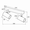 LAGOS plafon GU10 IP20 | 891 Argon