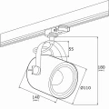 NET reflektor E27 IP20 | 4310 Argon
