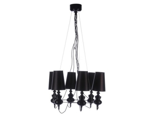 Lampa wisząca BAROCO 6 czarna AZ1379 Azzardo