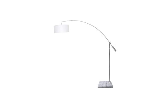 Lampa podłogowa BIANCA chrom/biała AZ0005 Azzardo